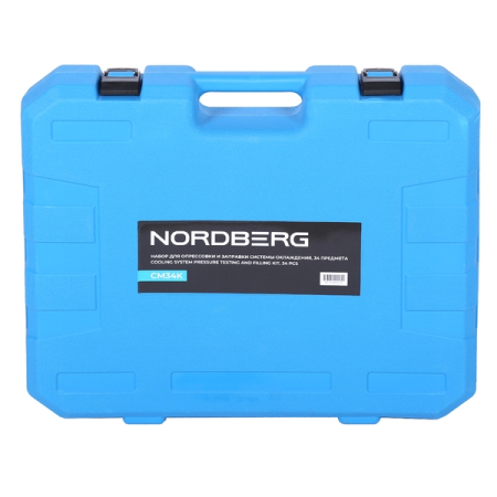 NORDBERG CM34K Набор для опрессовки и заправки системы охлаждения, 34 предмета