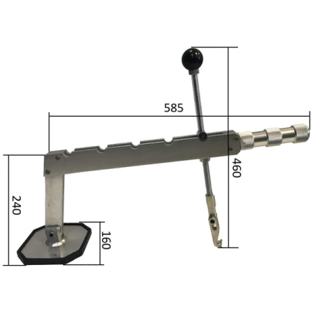 Пуллер для быстрого выправления вмятин 1-опорный рычажный Great Wolf GWPul-11