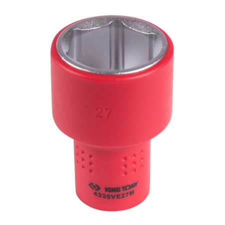 KING TONY 4335VE27M Головка торцевая диэлектрическая шестигранная 1/2”, 27 мм