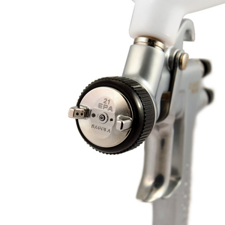 Краскопульт с верхним бачком, воздушной головой 21 EPA и соплом 1.40 SAGOLA Classic Pro XD