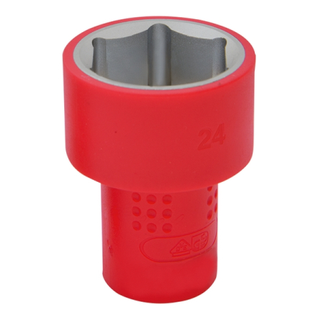 KING TONY 3335VE19M Головка торцевая диэлектрическая шестигранная 3/8”, 19 мм