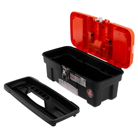 Ящик для инструментов пластиковый с металлическими замками 16", 410x210x175 мм, Stels 90746