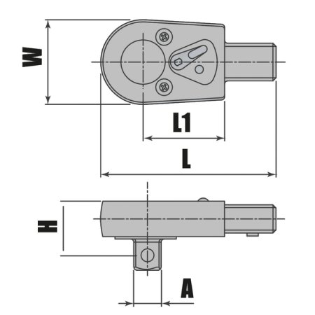 Вставка трещоточная 3/8"DR с посадочным размером 14x18 мм THORVIK THIR141838