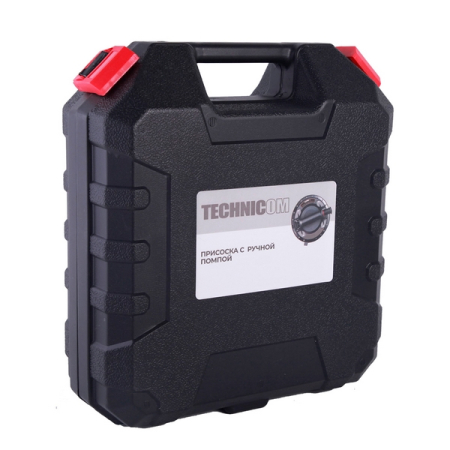 Присоска с ручной помпой и манометром, 200 мм, 160 кг, TECHNICOM TC-F160