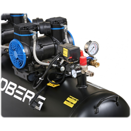 NORDBERG NCEO135/500 Компрессор безмасляный 220В, ресивер 135л, 500л/мин