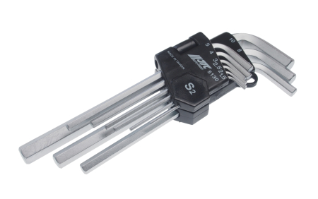 Набор ключей шестигранных 1.5-10мм удлиненных 9 предметов JTC