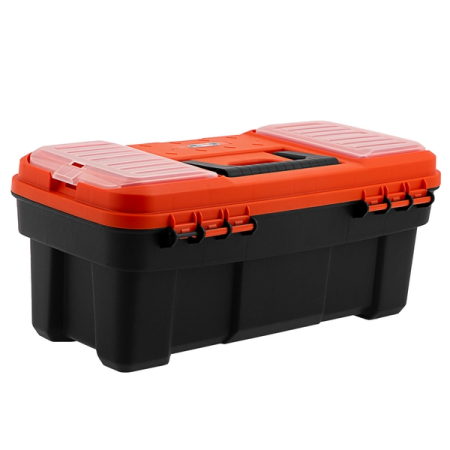 Ящик для инструментов пластиковый с металлическими замками 16", 410x210x175 мм, Stels 90746