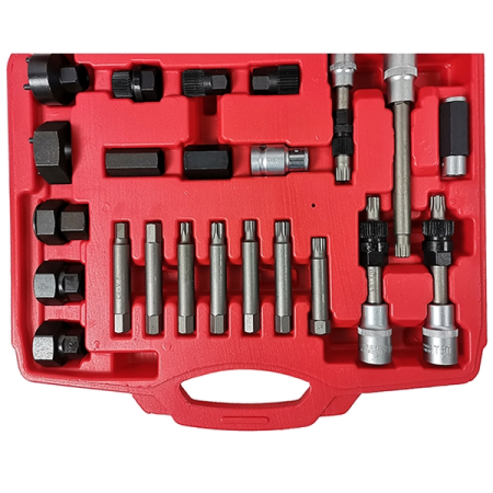 Съемник шкива генератора, 24 предмета, AE&T TA-A1123