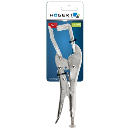 Клещи зажимные “W”, 230 мм, HOEGERT HT1P385