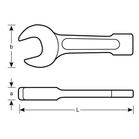 BAHCO NS100-22 Ключ рожковый ударный искробезопасный 22 мм