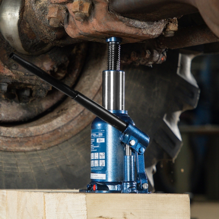 Домкрат гидравлический бутылочный телескопический, 8 т, 180-410 мм, Stels 51150