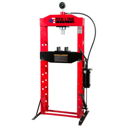 Пресс гидравлический с ручным и ножным приводом, 20 тонн, Red Line Premium RHP20F