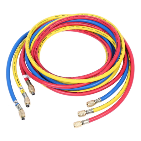 NORDBERG NFH31 Шланги заправочные для фреона, 3 м, без адаптеров (3 шт)