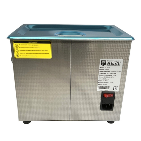 Мойка деталей ультразвуковая 3 л, с подогревом, AE&T TC-30TH