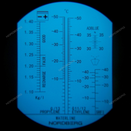 NORDBERG DR701 Рефрактометр для омывающей, охлаждающей, аккумуляторной жидкости и AdBlue
