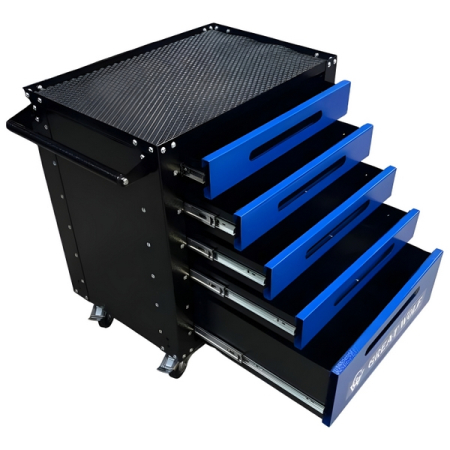 Инструментальная тележка, 5 ящиков, синяя, Great Wolf GWT-B5