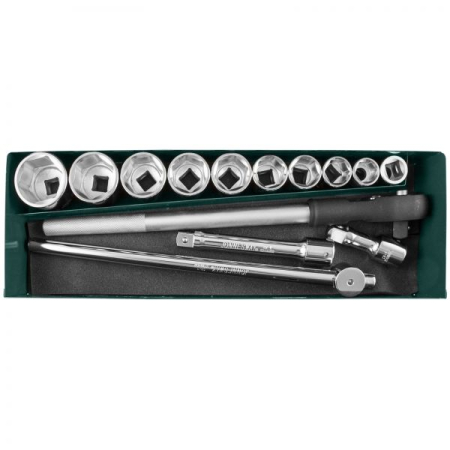 Набор головок торцевых 3/4"DR, 22-50 мм, 15 предметов, Jonnesway S04H6315SA (S04H6115SA)