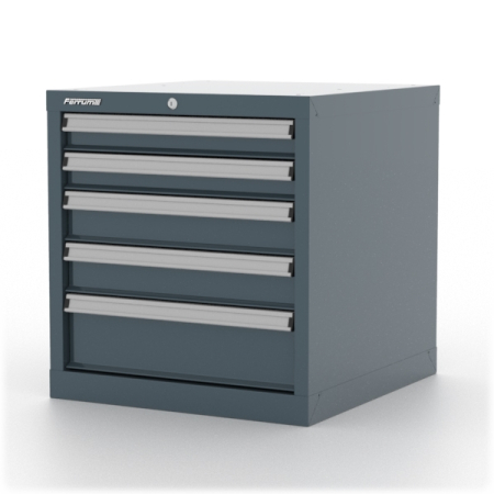 Тумба инструментальная металлическая Premium, серая, Ferrum 15.205-7016