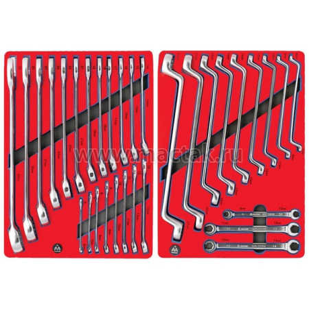 Набор инструментов "МАСТЕР" в красной тележке, 205 предметов МАСТАК 52-04205R