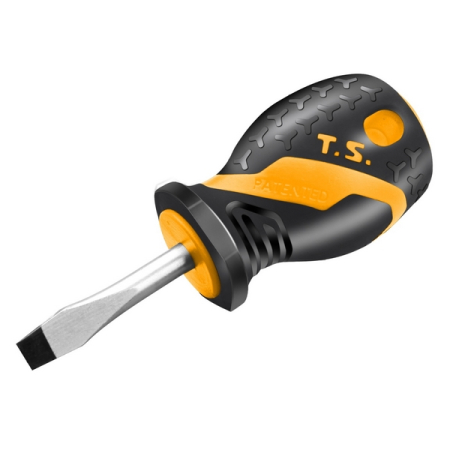 Отвертка шлицевая GRIPro, Slotted 6,5 мм, 38 мм, TOLSEN TT20132