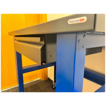 Стол металлический промышленный на колесах Верстакофф PLC 10.1-М