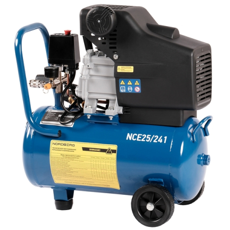 NORDBERG NCE25/241 Компрессор поршневой 220В, ресив. 24л, 240л/мин