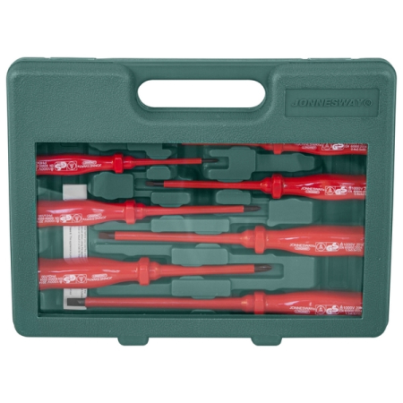 Набор отверток стержневых диэлектрических, 8 предметов, Jonnesway D02AP08S