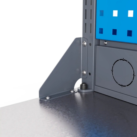 Верстак слесарный гаражный однотумбовый, двойной экран, Верстакофф SLF SLF 121.13.1-2R