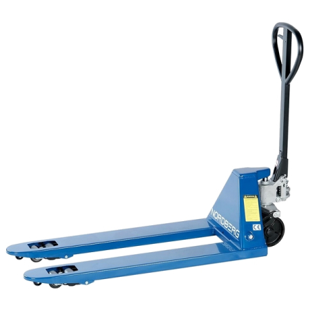 Тележка (рохля) складская гидравлическая, 2,5 т, с полиуретановыми колесами NORDBERG N3902-25 Тележка (рохля) складская гидравлическая, 2,5 т, с полиуретановыми колесами NORDBERG N3902-25