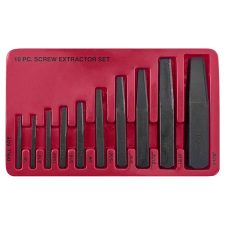 Комплект экстракторов, квадрат 1/8"–1.1/16", 10 предметов, Jonnesway AG010052