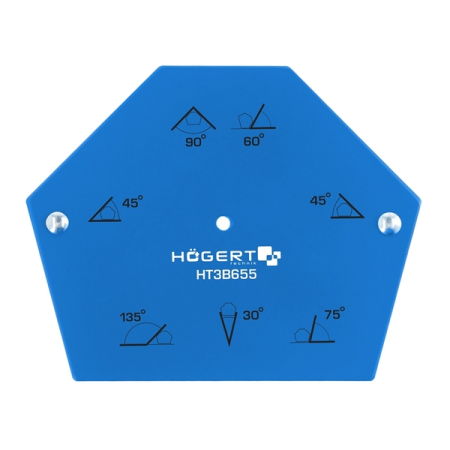 Магнитный угольник для сварки, 34 кг, HOEGERT HT3B655