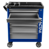 Тележка инструментальная "НОВА", 7 ящиков, синяя МАСТАК 521-07580B