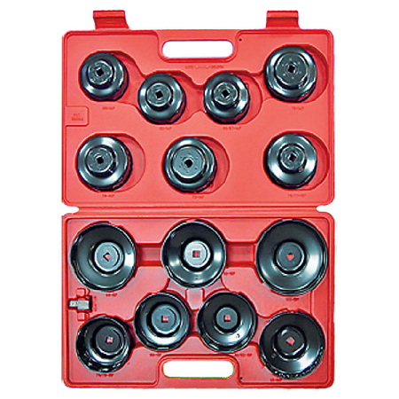 Набор съемников масляных фильтров крышек 15 предметов Мастак 103-40015C