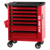 KING TONY 87G38-7B Тележка инструментальная PROFESSIONAL, 7 ящиков, красная