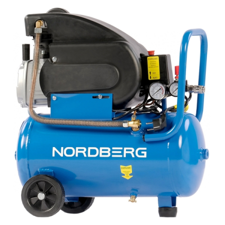 NORDBERG NCE25/240 Компрессор поршневой 220В, ресивер 24л, 240л/мин