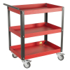 Тележка инструментальная открытая, 3 секции, красная JTC-5921