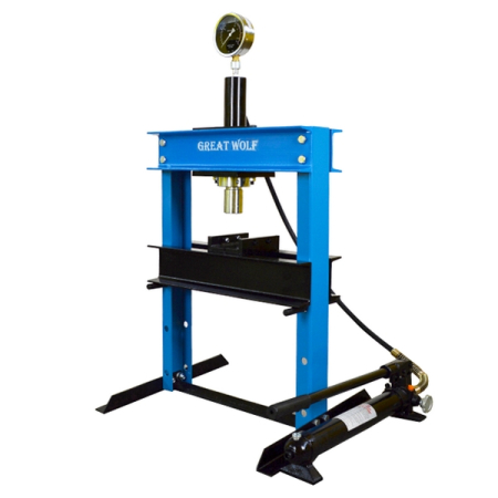 Пресс гидравлический с ручным приводом, настольный, 10 т Great Wolf GW-0910