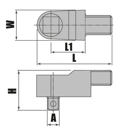 Вставка 3/8"DR с посадочным размером 9x12 мм THORVIK THID91238