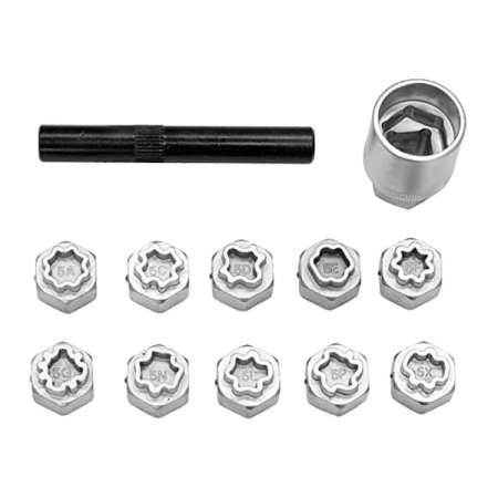 Набор головок для секретных болтов и гаек Mercedes-Benz, 12 предметов, JTC-4596