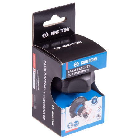 KING TONY 2746 Трещотка вороток 1/4", 48 зубцов, дисковый механизм, для вставок (бит)