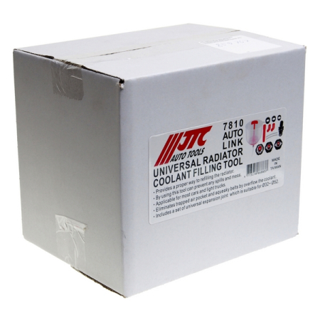Набор для заправки охлаждающей жидкости с универсальными адаптерами JTC-7810