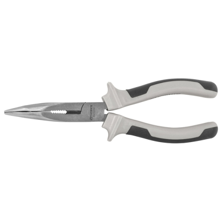 Длинногубцы изогнутые 45° с двухкомпонентными рукоятками, 150 мм, Thorvik BNP0150