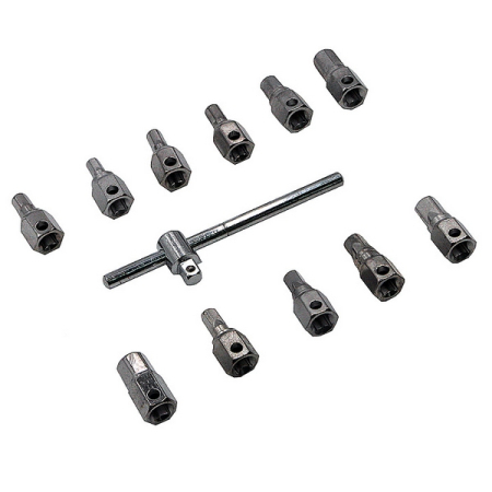 Набор для откручивания масляных пробок, 12 предметов, Car-Tool CT-N0124
