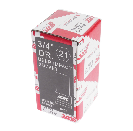 Головка торцевая 3/4" 21мм ударная глубокая L=90мм JTC