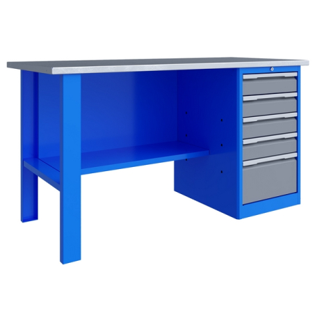 Верстак слесарный однотумбовый Верстакофф TNC 161.15.3