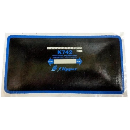 Пластырь кордовый радиальный 125х254 мм Clipper K742