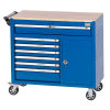 NORDBERG T8 Тележка инструментальная, 7 ящиков, отсек, синяя