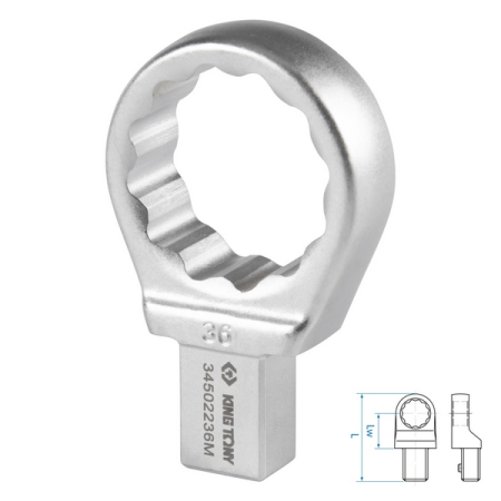 Насадка накидная серии FIT, 36 мм, 14x18 мм KING TONY 34502236M