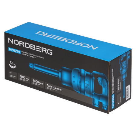 NORDBERG NP18280 Пневмогайковерт ударный 1", 2500 Нм