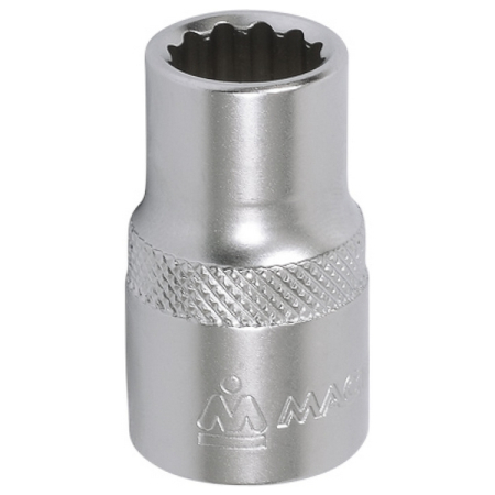 Головка торцевая 1/2 дюйма двенадцатигранная 11 мм Мастак 000-42011 Головка торцевая 1/2 дюйма двенадцатигранная 11 мм Мастак 000-42011